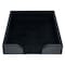 Dacasso Black Bonded Leather Letter Tray AG-1401 - alternate 1